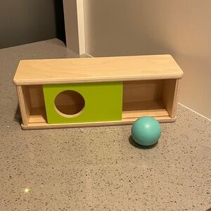 Lovevery Wooden Sliding Box with Ball